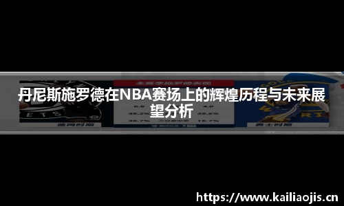 丹尼斯施罗德在NBA赛场上的辉煌历程与未来展望分析